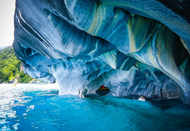 Chiles Mindblowing Blue Marble Caves And Marble Cathedral